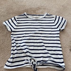 Crewcuts girls striped t shirt sz XS (4-5)